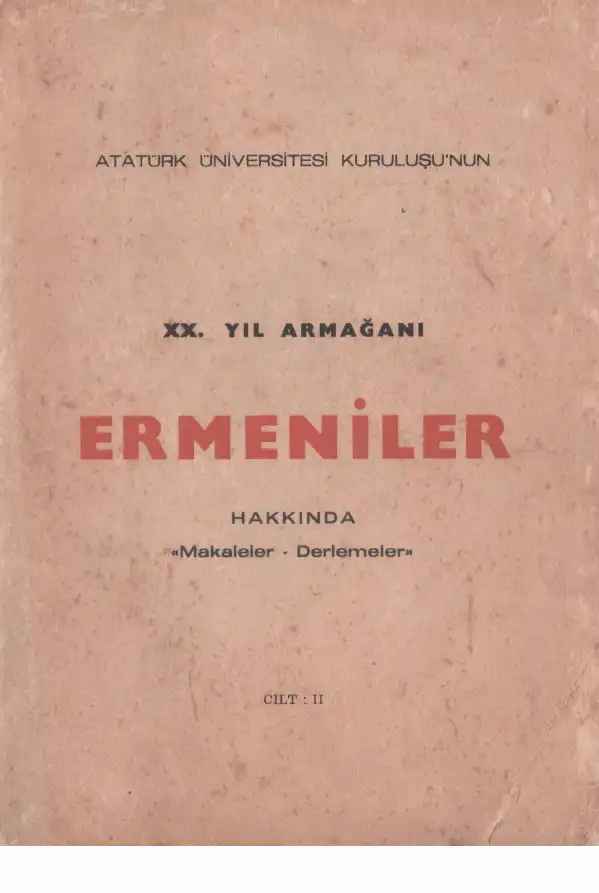 Ermeniler Hakkında Makaleler Derlemeler — Zeki Başar