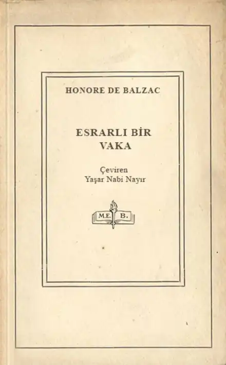 Esrarlı Bir Vaka — Honoré de Balzac