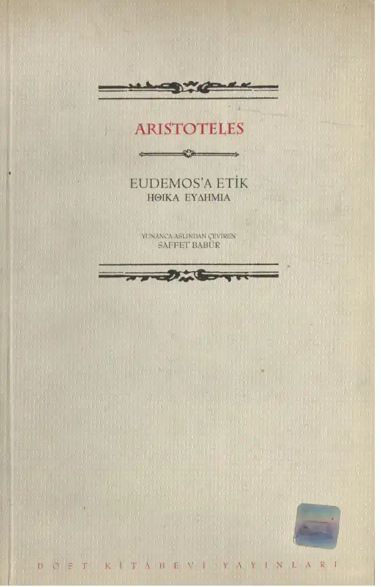 Eudemos'a Etik — Aristoteles