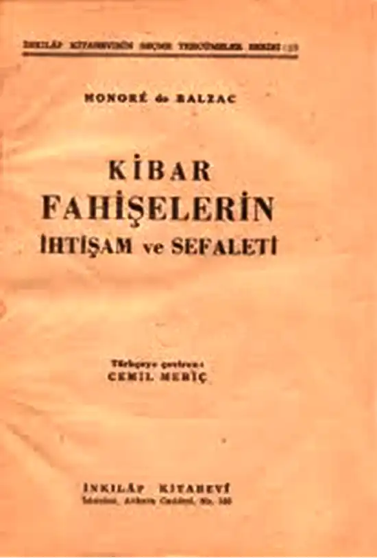 Fahişelerin İhtişam ve Sefaleti — Honore de Balzac
