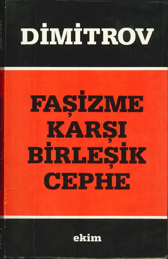 Faşizme Karşı Birleşik Cephe — Georgi Dimitrov