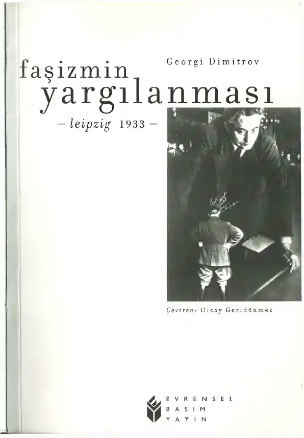 Faşizmin Yargılanması Leipzig 1933 — Georgi Dimitrov