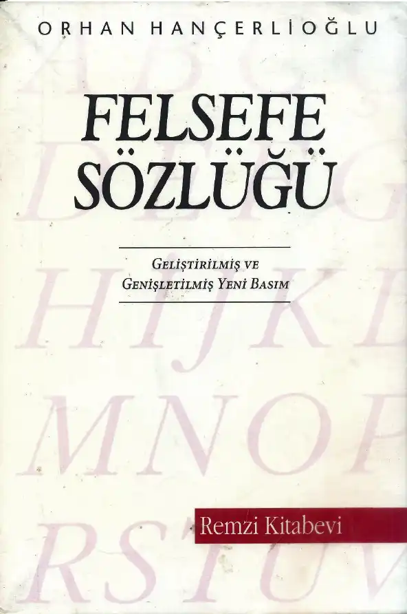 Felsefe Sözlüğü — Orhan Hançerlioğlu