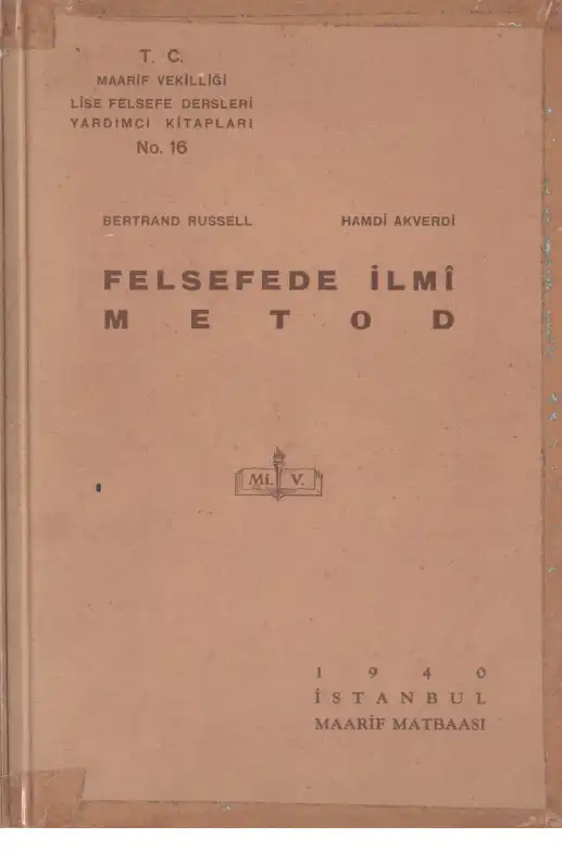 Felsefede İlmî Metod — Bertrand Russell