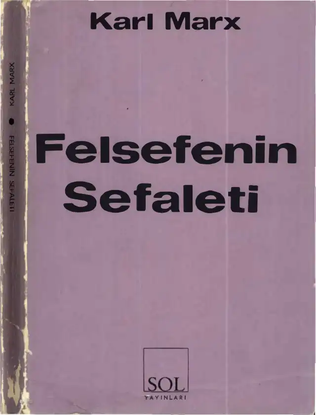 Felsefenin Sefaleti — Karl Heinrich Marx