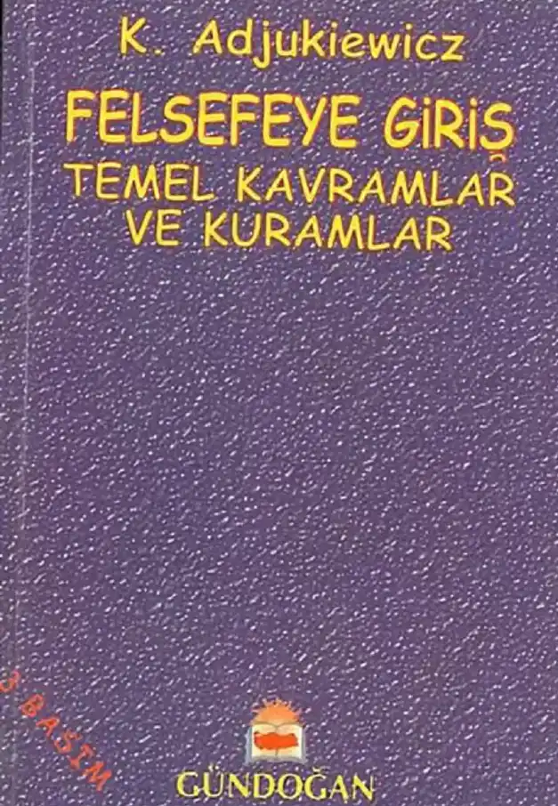 Felsefeye Giriş — Kazimierz Adjukiewicz