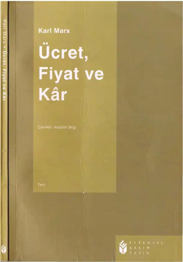 Fiyat ve Kar — Karl Marks ve Friedrich Engels