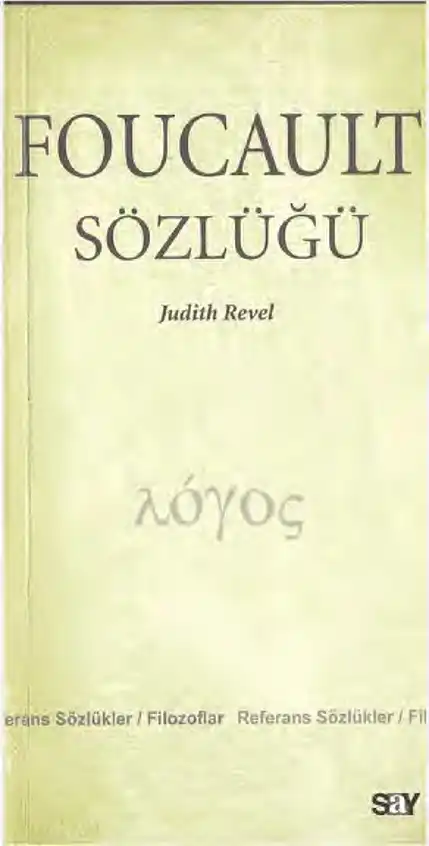 Foucault Sözlüğü — Judith Revel