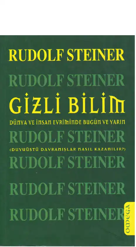 Gizli Bilim — Rudolf Steiner