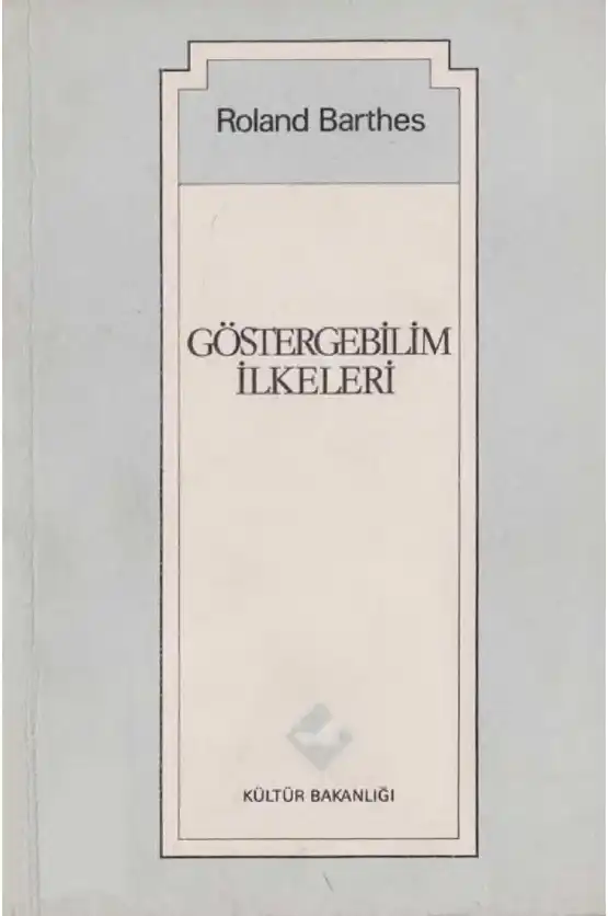 Göstergebilim İlkeleri — Roland Barthes