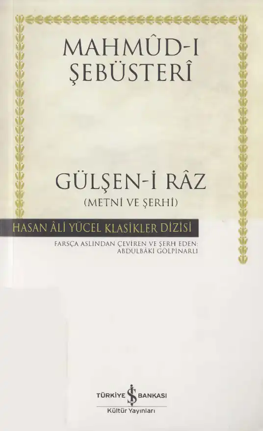 Gülşen-i Raz — Mahmud-ı Şebüsteri