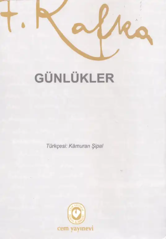 Günlükler — Franz Kafka