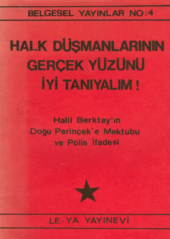 Halk Düşmanlarının Gerçek Yüzünü İyi Tanıyalım — Bilinmiyor
