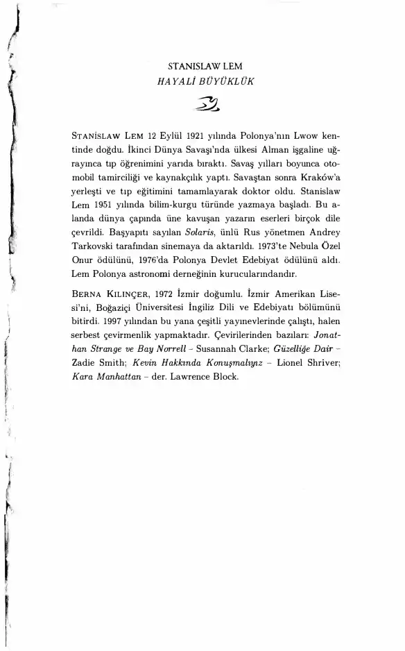 Hayali Büyüklük — Stanislaw Lem
