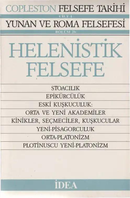 Helenistik Felsefe — Frederick Copleston