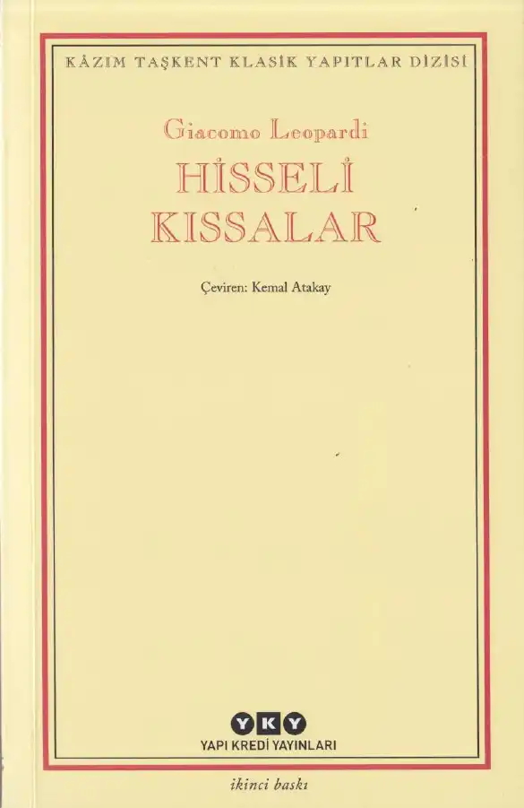 Hisseli Kıssalar — Giacomo Leopardi