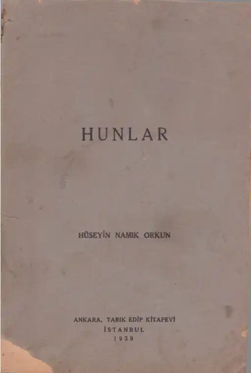 Hunlar — Hüseyin Namık Orkun