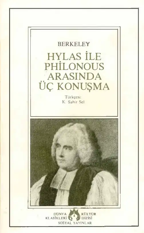 Hylas ile Philonous Arasında Üç Konuşma — George Berkeley