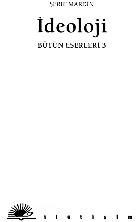 İdeoloji — Şerif Mardin