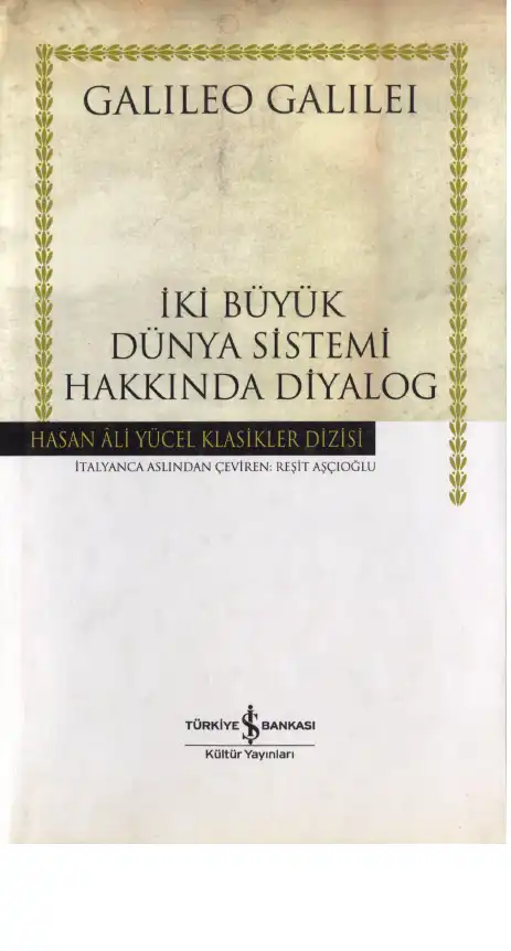 İki Büyük Dünya Sistemi Hakkında Diyalog — Galileo Galilei