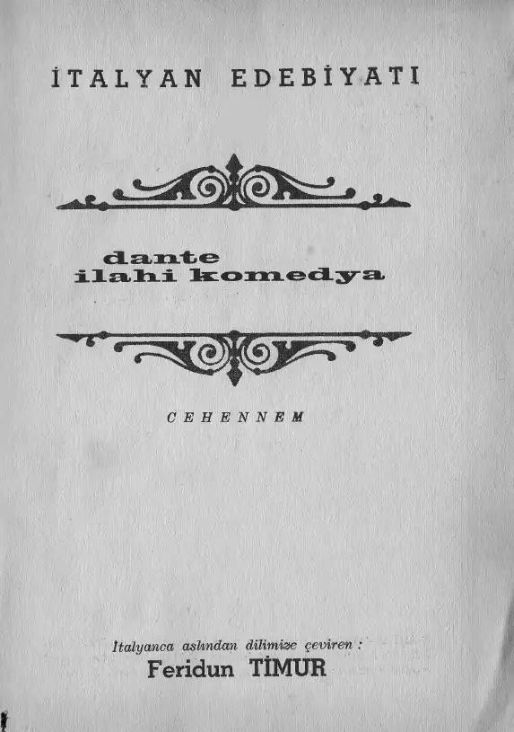 İlahi Komedya: Cehennem — Dante Alighieri