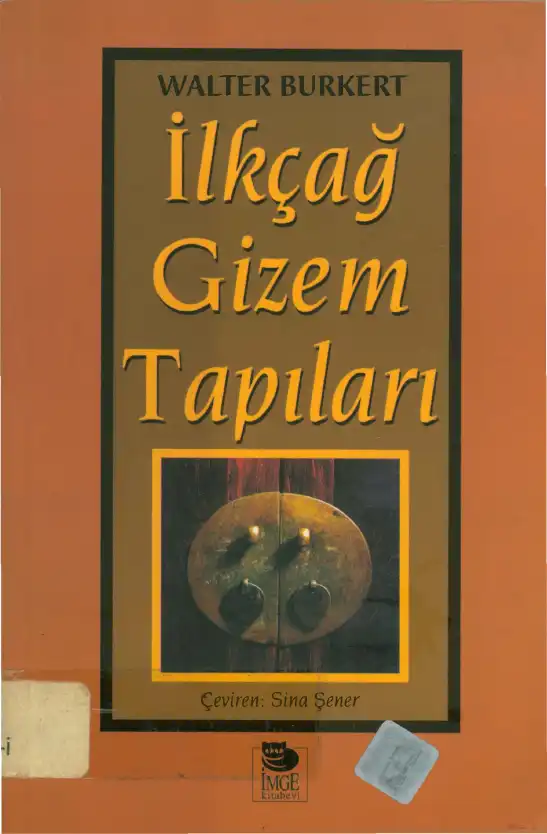İlkçağ Gizem Tapıları — Walter Burkert