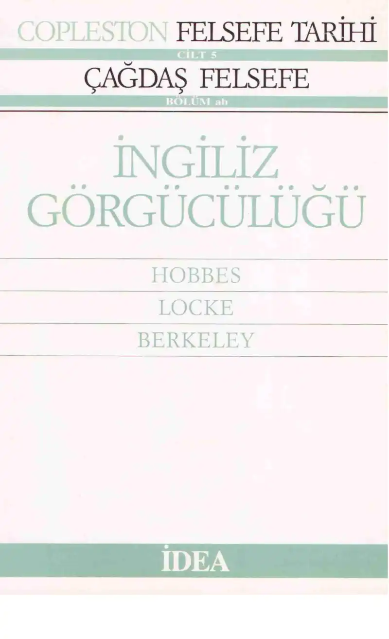 İngiliz Görgücülüğü — Frederick Copleston