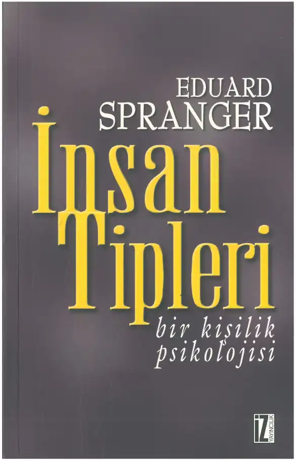 İnsan Tipleri — Eduard Spranger