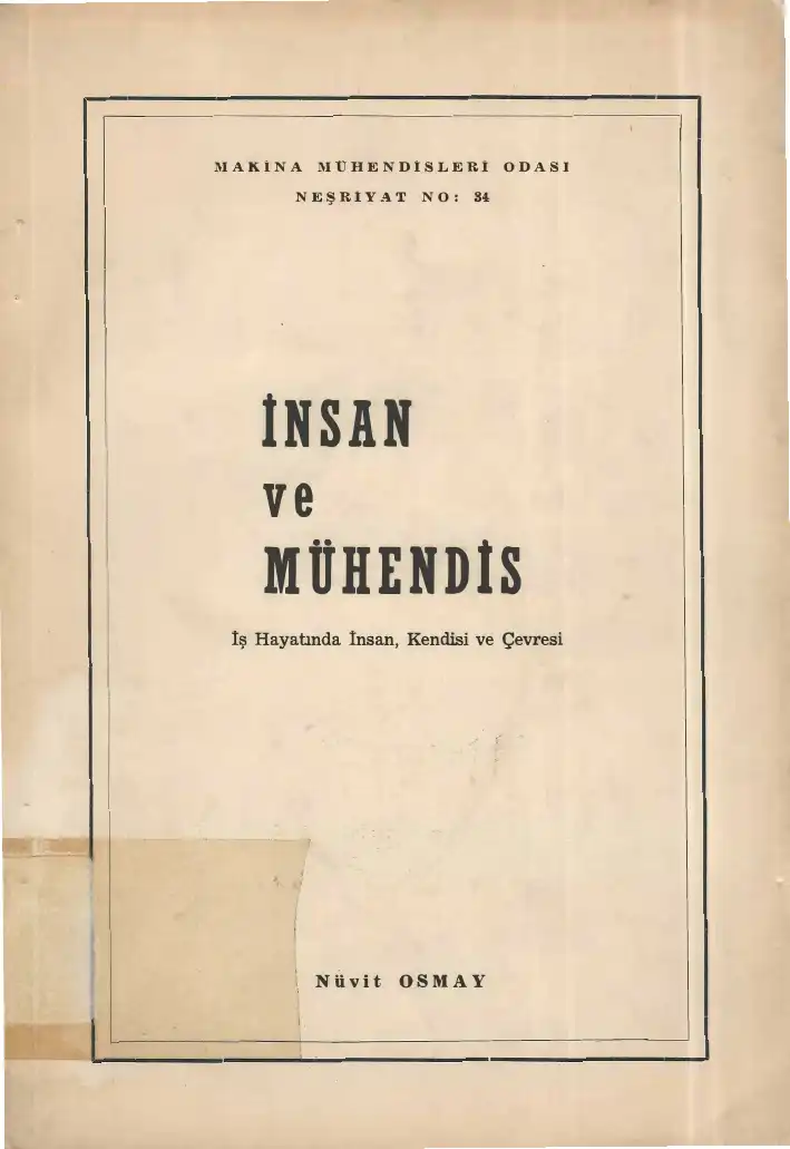 İnsan ve Mühendis — Nüvit Osmay