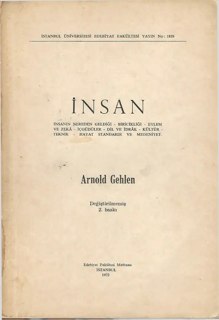 İnsan — Arnold Gehlen