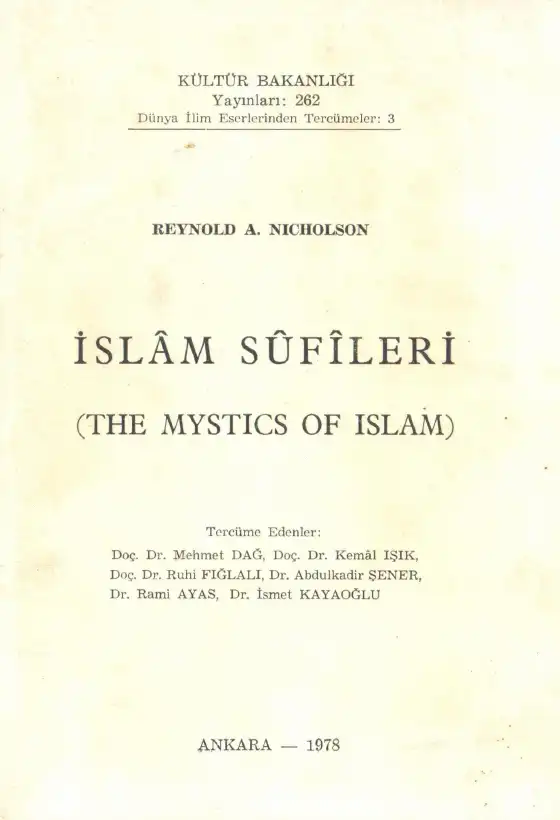 İslam Sufileri — Reynold A. Nicholson