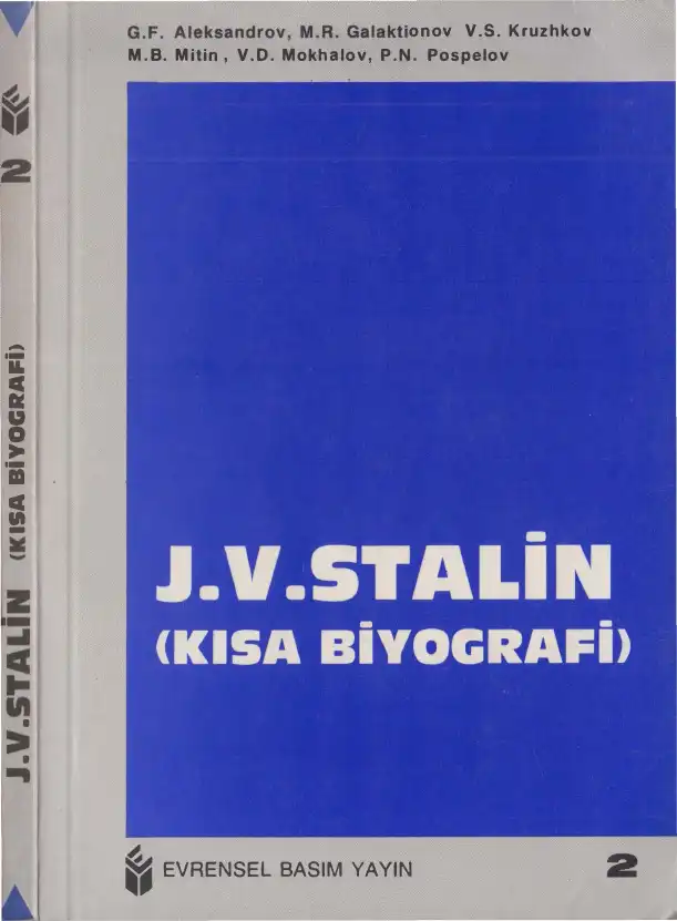 J. V. Stalin (Kısa Biyografi) — G. F. Aleksandrov, V. S. Kruzhkov