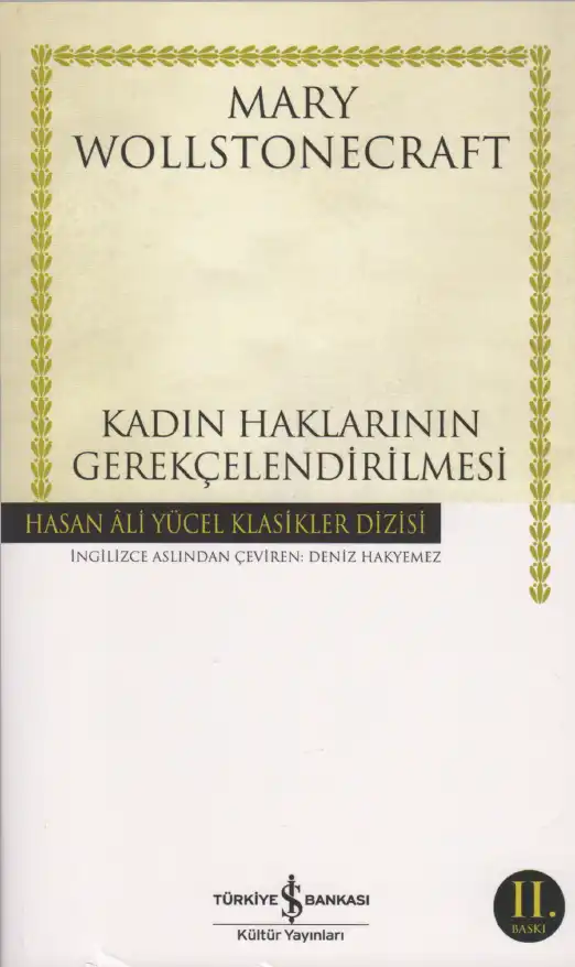 Kadın Haklarının Gerekçelendirilmesi — Mary Wollstonecraft