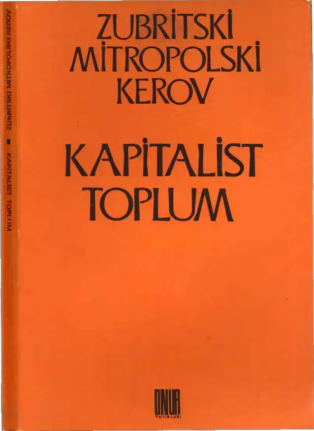 Kapitalist Toplum — Zubritski, Mitropolski, Kerov