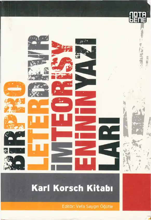 Karl Korsch Kitabı — Karl Korsch
