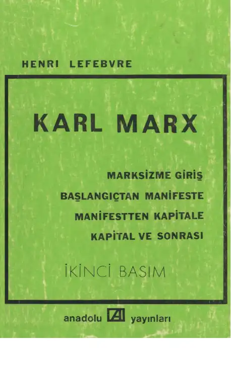 Karl Marx — Henri Lefebvre