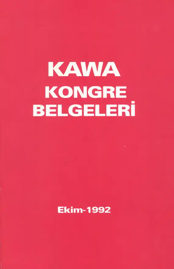 Kawa Kongre Belgeleri — Bilinmiyor