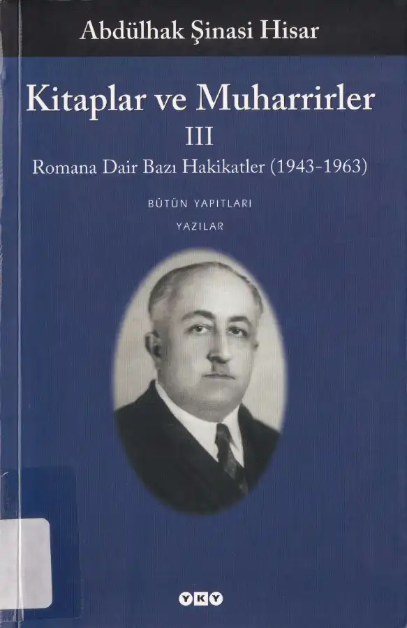 Kitaplar ve Muharrirler III — Abdülhak Şinasi Hisar