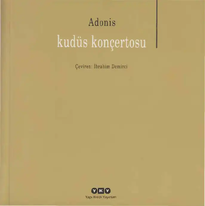 Kudüs Konçertosu — Adonis