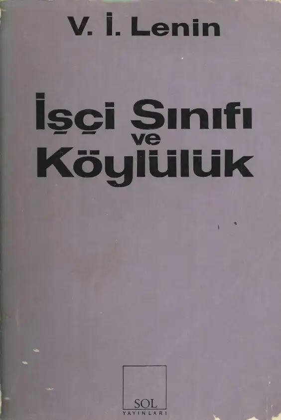 Lenin İşçi Sınıfı Ve Köylülük Sol — Lenin