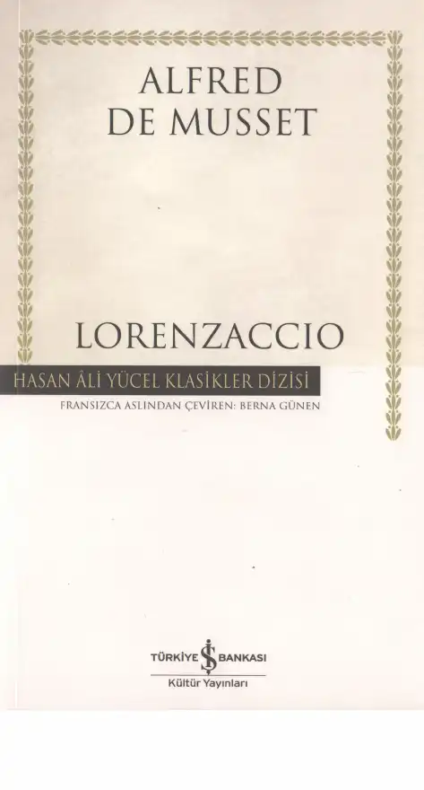 Lorenzaccio — Alfred de Musset