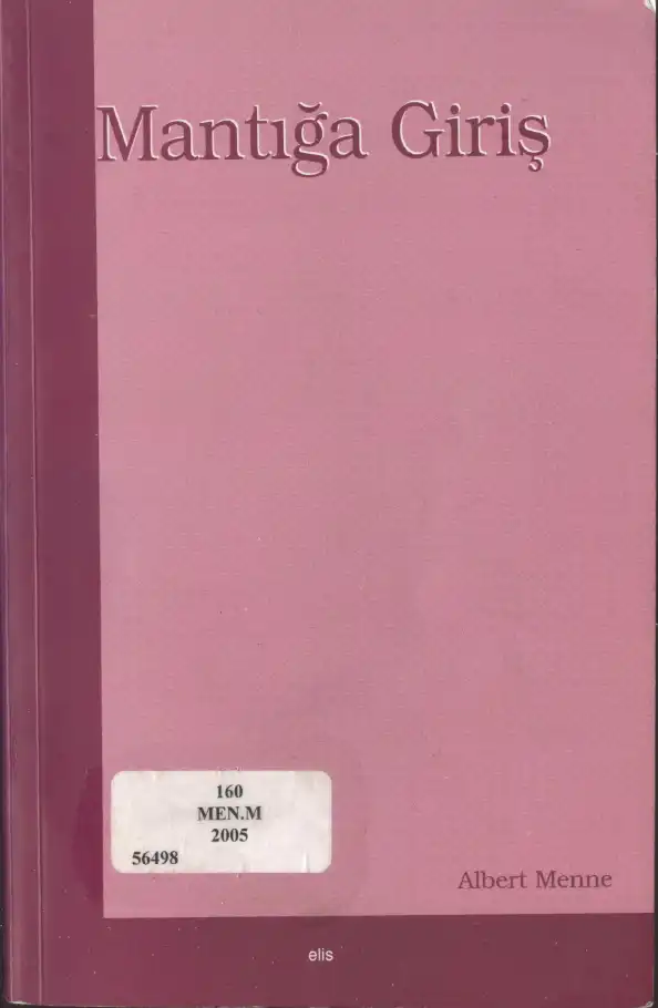 Mantığa Giriş — Albert Menne