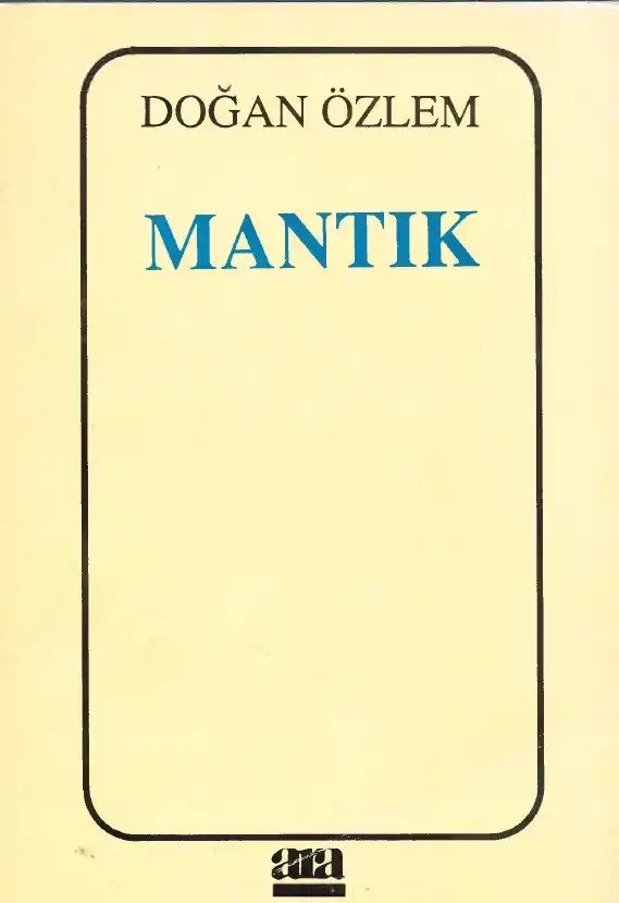 Mantık — Doğan Özlem