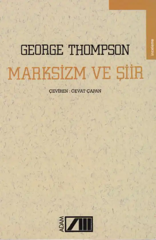 Marksizm ve Şiir — George Thompson