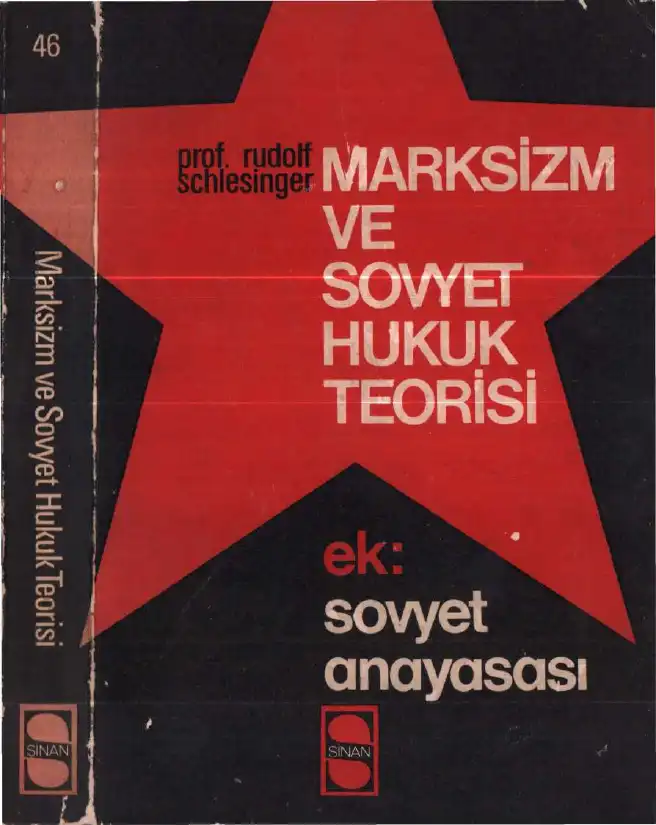 Marksizm ve Sovyet Hukuk Teorisi — Rudolf Schlesinger