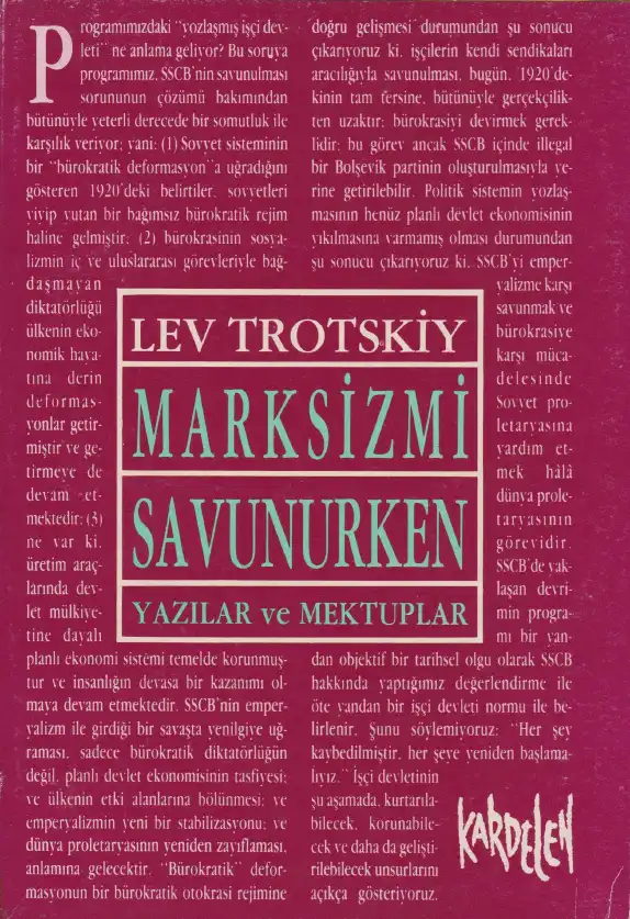 Marksizmi Savunurken Yazılar ve Mektuplar — Lev Troçkiy