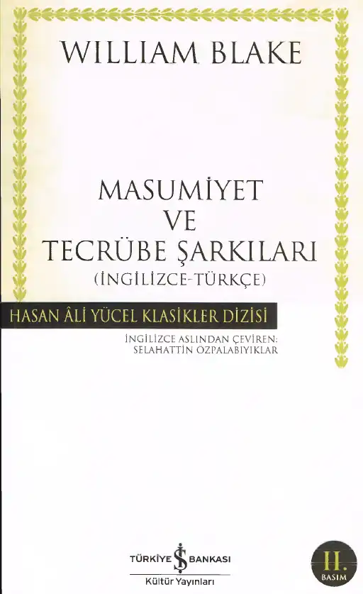 Masumiyet ve Tecrübe Şarkıları — William Blake