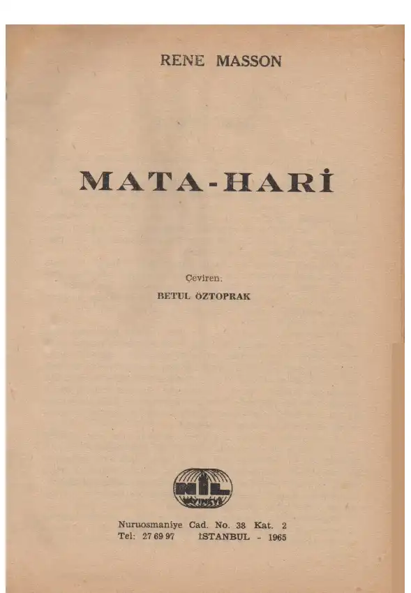 Mata Hari Nil — Rene Masson
