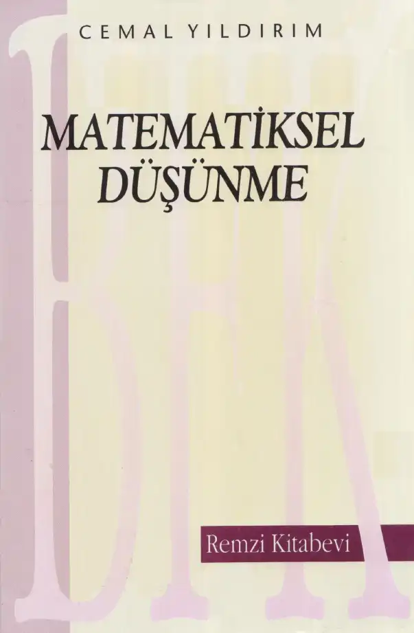 Matematiksel Düşünme — Cemal Yıldırım