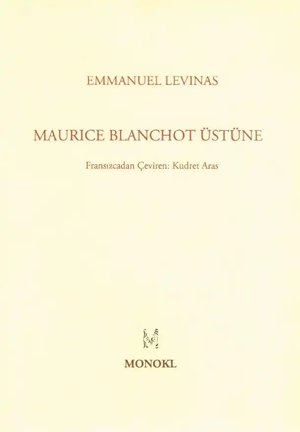 Maurice Blanchot Üstüne — Emmanuel Levinas
